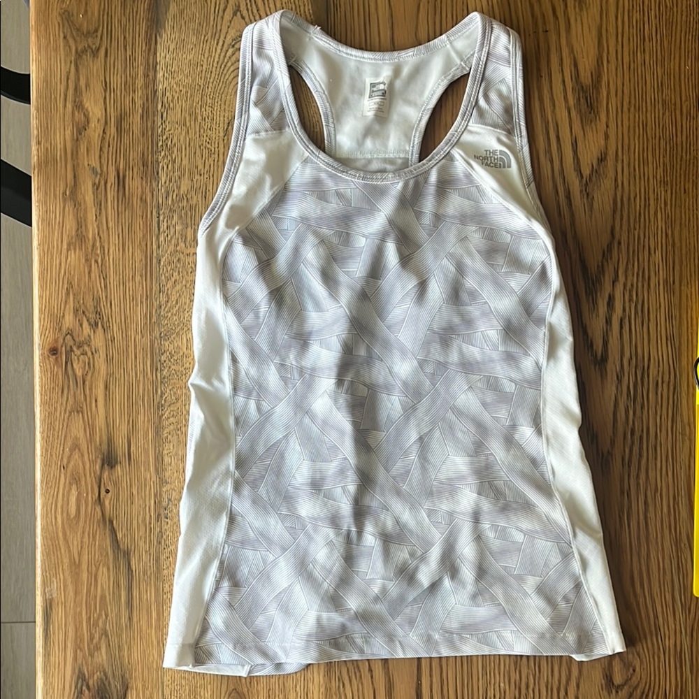 The North Face White Fitted Sleeveless Tank Top